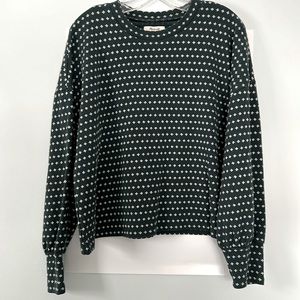 Madewell print cropped sweatshirt